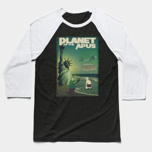 Planet of the Apus Baseball T-Shirt